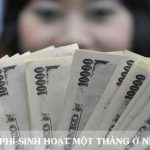 chi phí sinh hoạt một tháng tại Nhật Bản